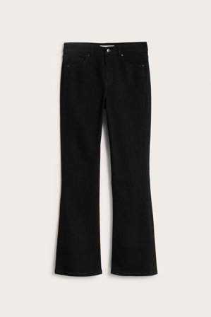 Kappahl | Flare jeans regular waist | Svart denim