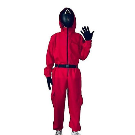 Voksen Halloween Squid Game Jumpsuit Kostyme Sett-1 CNMR