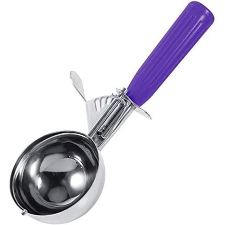 1 stk. Frugt- og is-ske i rustfrit stål, kartoffelmos-ske, praktisk køkkenmad-ske (Størrelse: 4,2 cm)
