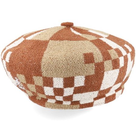 Kangol - Brun beret Hatt - Pop Gingham Jax Beret Mahogany-Oat Beret @ Hatstore