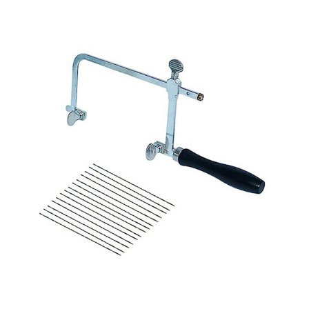 Smykke Sag Ramme Med 12 Assorterte Smykke Sagblad Flyttbar Sag Tresort Sag Wire Sag Smykke