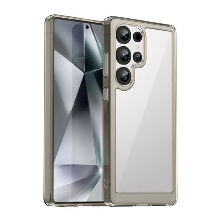 Outer Space Kotelo geelikehyksellä Samsung Galaxy S25 Ultra - Kirkas musta