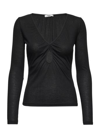 Meena Jadanna Top T-shirts & Tops Long-sleeved Svart Bzr