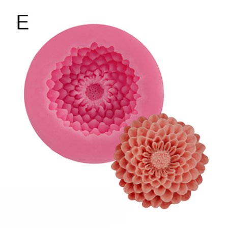 3D Daisy Flower Shape Silikonform Sjokoladekake Baking Deco