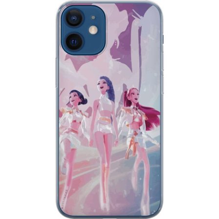 Yhteensopiva Puhelinkuori Apple Apple iPhone 12 K-Pop Demon Hunters hopeinen kolmikko idol anime kpop futuristinen lavastussuunnittelu