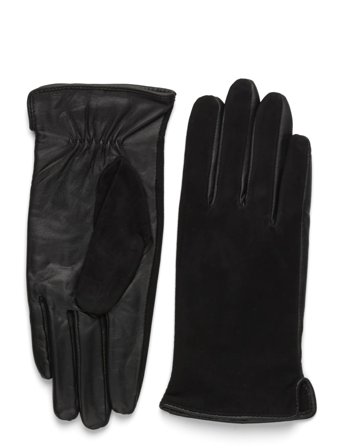 DEPECHE Gloves W. Suede - Black - 7