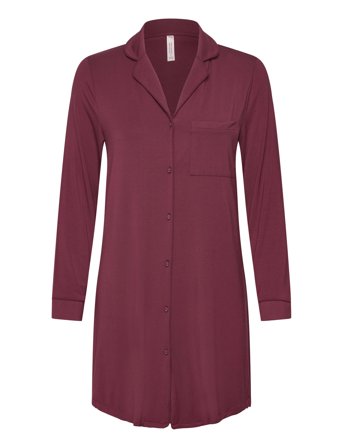 Essential Jersey Shirtdress Burgundy Hunkemöller