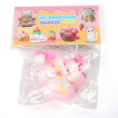 Pote-Squishy for Barn og Voksne, Pussete Kattepote Squishy Leke