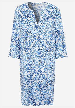 Cellbes of Sweden - Vävd, mönstrad klänning - blå / mönstrad - för damer - 38/40