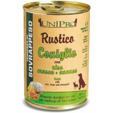 Unipro Rustico Coniglio Con Riso/Crusca/Ananas Per Cani