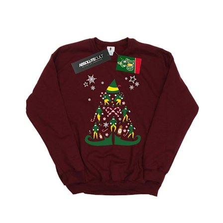 Elf Julgran Sweatshirt XXL Bordeaux