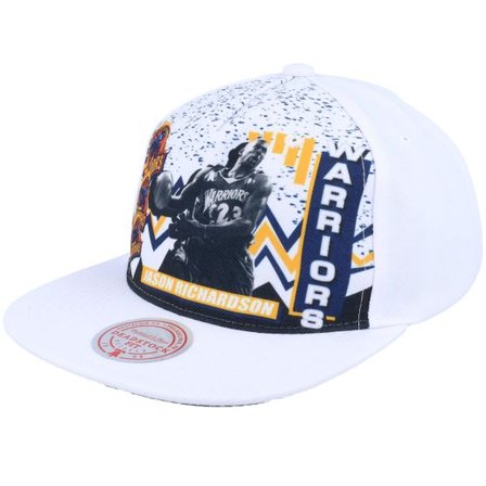 Mitchell & Ness - NBA Vit snapback Keps - Golden State Warriors 90's Playa Jason Richardson White Snapback @ Hatstore