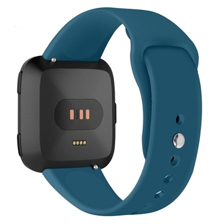 Fitbit Versa Lite klockband av silikon - Storlek: L / Cyan