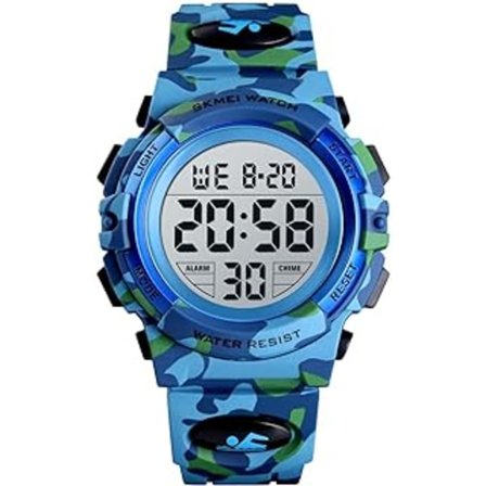 Børneure, Drenge Sports Digital Vandafvisende Led Ure med Alarm Armbåndsure til Drenge Piger Børn Ur D