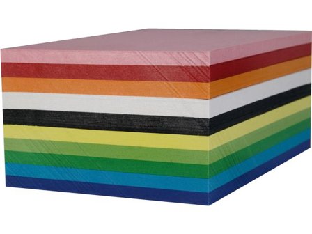 Kartong A6 mix 180g 25 arkx10 färger - Lyreco - Skola och förskola - Hobbypapper - Kartong