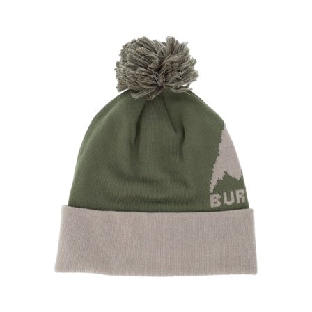 Burton - Vert pom Bonnet - Recycled Trope Beanie Martini Olive Pom @ Hatstore