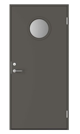 Swedoor C7011 Ytterdörr mörkgrå (S 7000-N) 988x2080 mm, Dörrar