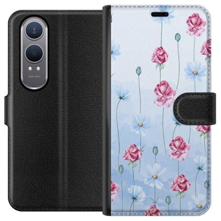 Kompatibelt Lommeboketui til OnePlus Nord CE4 Lite Petal Reverie Sky Blue