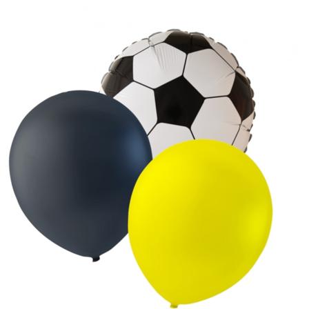 Favorithold- 21 balloner for alle rigtige fodboldfans. MultiColor Gul-Svart