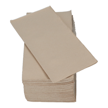 Serviett 2-Lag 1/8 Sand 40x40c