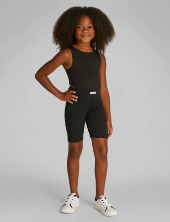 Calvin Klein Rib Cycling Shorts - Black - 170