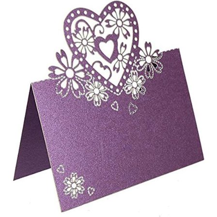 50 stk. kærlighed/stedskort/navnekort/etiketter/laser-cut tags/n