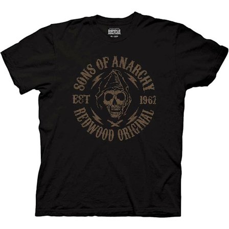Sons Of Anarchy Skull Crest TV-serie Vuxen T-shirt-vuxen, 3xl