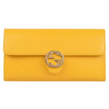 Gucci Wallets ; Cardholders Gul, Dame Punge og Kortholder, Størrelse: ONE Size