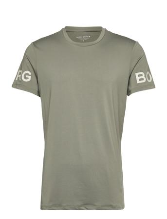 Borg T-Shirt T-shirts Short-sleeved Grön Björn Borg