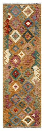 Kilim Afghan Old Style Rug 85X294 Runner Wool, Afghanistan