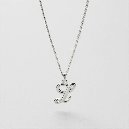 L Vintage Letter Halskette