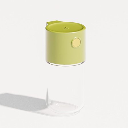 Mätsaltströare Pepparströare, Exakt Kvantitativ Kryddflaska Krydddispenser, Kryddburk i Glas, Saltspridare i Glas (Grön)