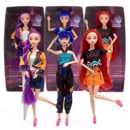 Høj kvalitet w 3X 30cm Kpop Demon Hunters Girls Dukke Legetøj Rumi Mira Zoey Figur Dukker Fødselsdagsgave