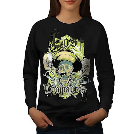 Lost Compadres Cool Women Blacksweatshirt | Wellcoda