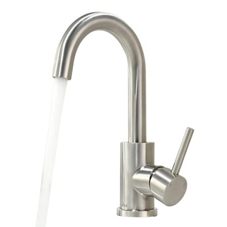 Kylpyhuoneen/keittiön hana, korkeapaineinen pesuallashana kylmän/kuuman veden liitännällä, 360° kääntyvä sekoitushana, helppo asennus, ruostumaton 