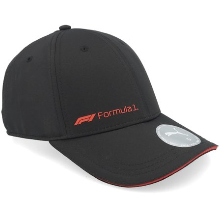 Formula One - F1 Logo Womens Puma Black Adjustable Adjustable Black Cap - Motor @ Hatstore