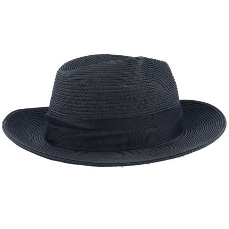 Bailey - Svart traditionalbeanie Hatt - Max Black Straw Hat @ Hatstore