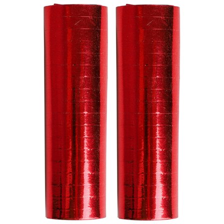 Serpentiner Metallic Röd 2-pack