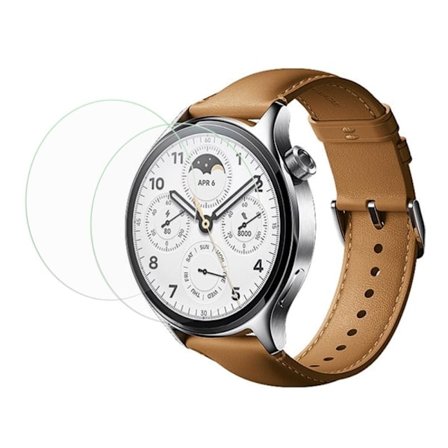 2 Pcs Xiaomi Watch S1 Pro HD tempered glass screen protector