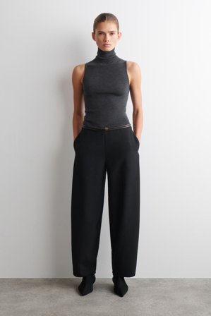 COS Femme Haut À Col Roulé En Laine Mérinos in Gris