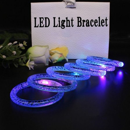 10stk LED-armbånd Glow Bangle BLÅ
