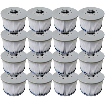 16-pak filter til oppustelige MSPA-spabade, Ø106 cm - 16 udskiftningsfilterpatroner til oppustelige MSPA-spabade.