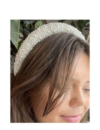 Pipol's Bazaar Coco Beaded Headband White - White - ONE SIZE