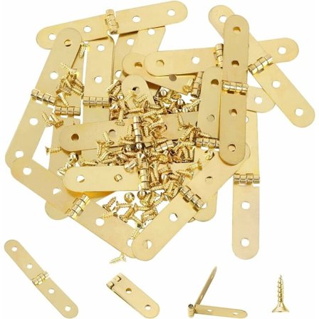 20 stk sammenleggbare hengsler, flip hengsel, 270 graders bokshengsel med skruer, dørhengsel, møbelhengsler for skap, vindu, klaffebord, skap