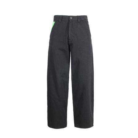 Msgm, Wide Trousers Zwart, Heren, Maat:M