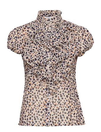 Liljasz Ss Shirt Blouses Short-sleeved Brun Saint Tropez