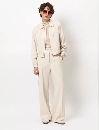 Dante6 Dante6-Prince Bomber Jacket - Cream - 34