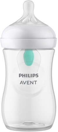 Philips Avent Natural Response Flaske + 2 Flaskesutter Flow 3, 3-6 m, Børn & Forældre, Sutteflasker & Tilbehør, Sutteflasker