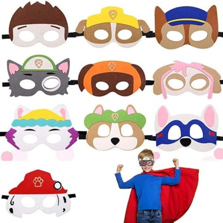 Paw Patrol Hund Leker, Filt Maske, Barn Dyr Maske, Valp Festmasker_qcx