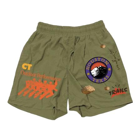 Travis Scott Shorts Grøn, Herre